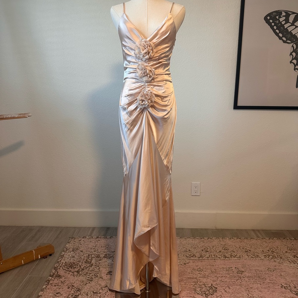 Lovers + Friends Cream High Low Dress
